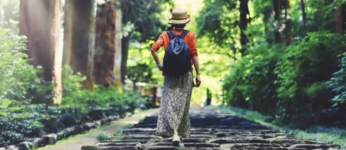 Camminata nel verde